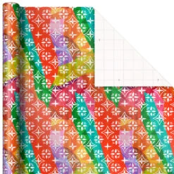 Hallmark Festive And Fun 3-Pack Multicolored Wrapping Paper, 120 Sq. Ft. -Hallmark Sales 3Pack Festive and Fun Holiday Wrapping Paper 5JXW1082 04