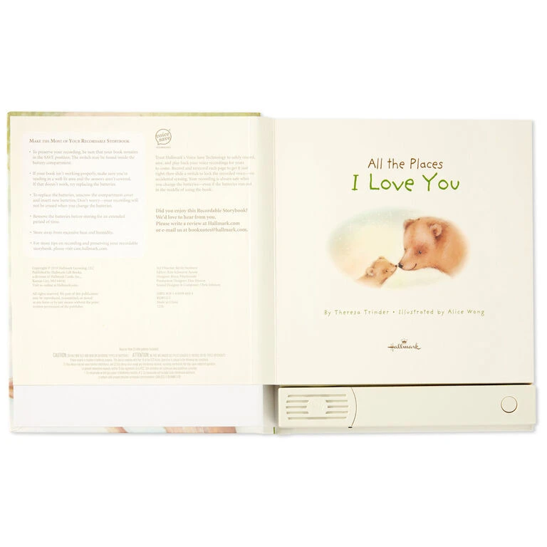 Hallmark All The Places I Love You Recordable Storybook With Music 3 Hallmark All The Places I Love You Recordable Storybook With Music - Image 3
