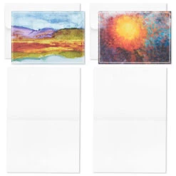 Hallmark ArtLifting Nature And Abstracts Blank Note Cards Assortment, Box Of 24 -Hallmark Sales ArtLifting Nature Art Assorted Boxed Blank Cards 3SOM1334 05