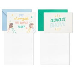 Hallmark Little World Changers™ Assorted Blank Note Cards In Caddy, Pack Of 24 -Hallmark Sales Assorted Kids Blank Note Cards in Caddy 3SOM1188 03