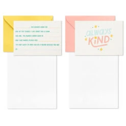 Hallmark Little World Changers™ Assorted Blank Note Cards In Caddy, Pack Of 24 -Hallmark Sales Assorted Kids Blank Note Cards in Caddy 3SOM1188 04