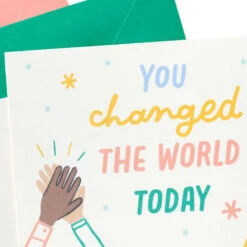 Hallmark Little World Changers™ Assorted Blank Note Cards In Caddy, Pack Of 24 -Hallmark Sales Assorted Kids Blank Note Cards in Caddy 3SOM1188 05