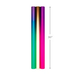 Hallmark Assorted Ombré Foil 3-Pack Wrapping Paper, 60 Sq. Ft Total -Hallmark Sales Assorted Ombr Foil Wrapping Paper 5EWR2655 08