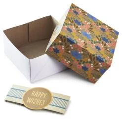 Hallmark 4", 8" And 10" Floral 3-Pack Gift Boxes With Bands -Hallmark Sales Assorted Sizes Floral Gift Boxes With Bands 5EBC1230 03