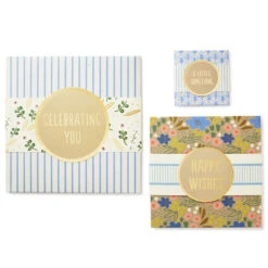 Hallmark 4", 8" And 10" Floral 3-Pack Gift Boxes With Bands -Hallmark Sales Assorted Sizes Floral Gift Boxes With Bands 5EBC1230 06