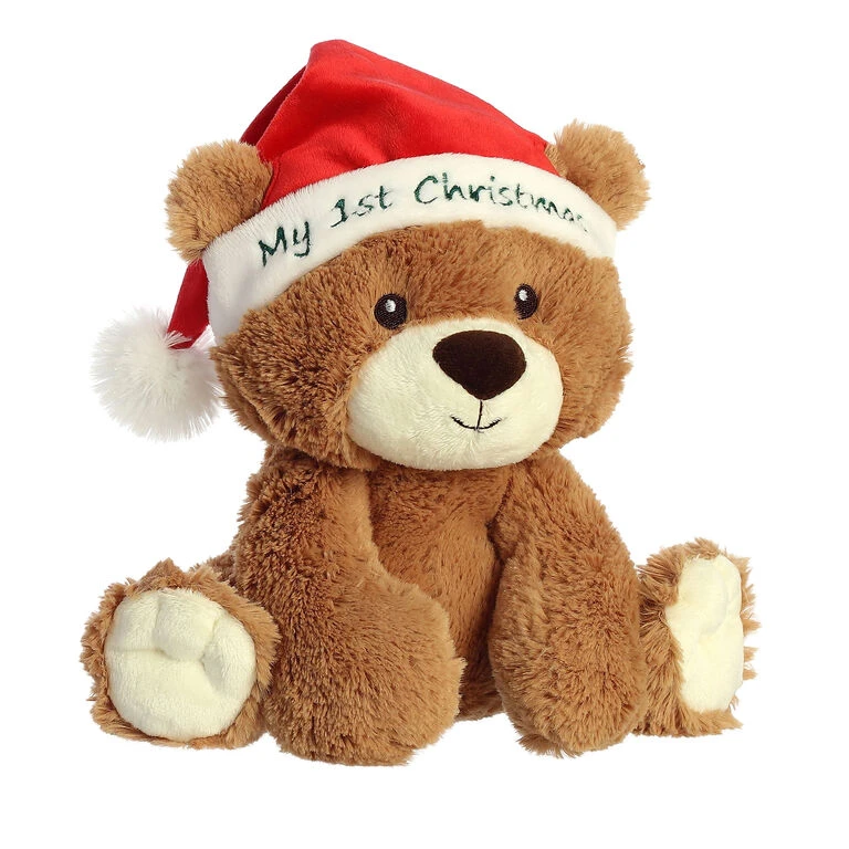 Aurora My First Christmas Bear Plush, 10" 1 Aurora My First Christmas Bear Plush, 10"
