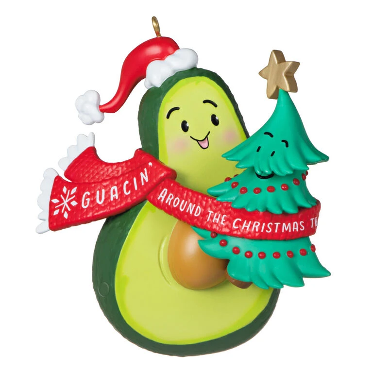Hallmark Guacin' Around The Christmas Tree Ornament With Sound 1 Hallmark Guacin' Around The Christmas Tree Ornament With Sound