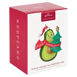 Hallmark Guacin' Around The Christmas Tree Ornament With Sound 9 Hallmark Guacin' Around The Christmas Tree Ornament With Sound -Hallmark Sales Avocado and Christmas Tree Keepsake Ornament 2199QGO2839 04