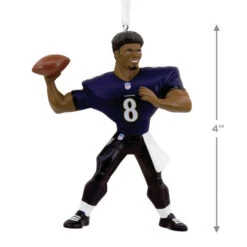 NFL Baltimore Ravens Lamar Jackson Hallmark Ornament 7 NFL Baltimore Ravens Lamar Jackson Hallmark Ornament -Hallmark Sales Baltimore Ravens Lamar Jackson Christmas Ornament 1OSL2097 03