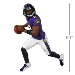 Hallmark NFL Baltimore Ravens Lamar Jackson Ornament -Hallmark Sales Baltimore Ravens Lamar Jackson Keepsake Ornament 2299QXI7167 03