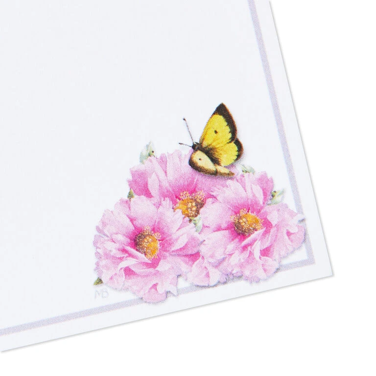 Hallmark Marjolein Bastin Pink Flowers Stationery Set, 40 Sheets 5 Hallmark Marjolein Bastin Pink Flowers Stationery Set, 40 Sheets - Image 5