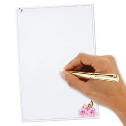 Hallmark Marjolein Bastin Pink Flowers Stationery Set, 40 Sheets 12 Hallmark Marjolein Bastin Pink Flowers Stationery Set, 40 Sheets -Hallmark Sales Bastin Pink Flowers Blank Sheets Stationery Set 1STN1142 06