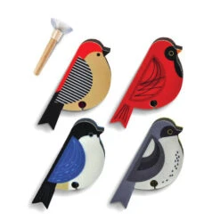 Fred Perched Bird Sponges, Set Of 4