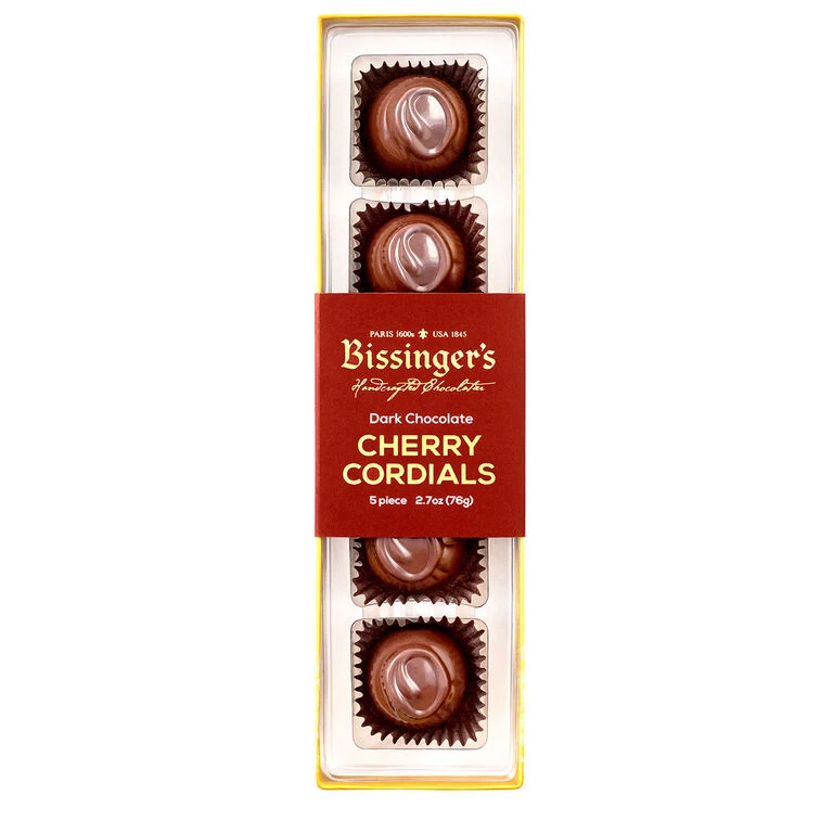 Bissinger's Chocolates Dark Chocolate Cherry Cordials, 5 Pieces 1 Bissinger's Chocolates Dark Chocolate Cherry Cordials, 5 Pieces