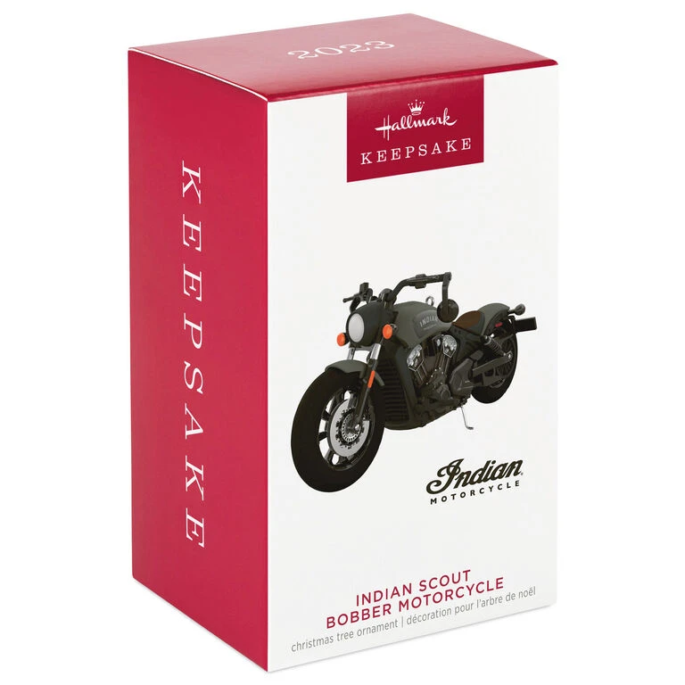 Hallmark Indian Motorcycle® Scout Bobber 2023 Metal Ornament 4 Hallmark Indian Motorcycle® Scout Bobber 2023 Metal Ornament - Image 4
