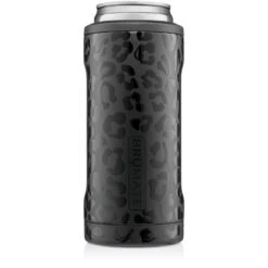BruMate Onyx Leopard Stainless Steel Skinny Can Cooler, 12 Oz.