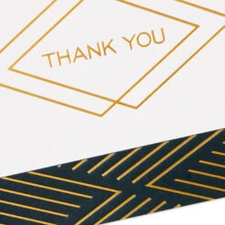 Hallmark Black And Gold Bulk Blank Thank-You Notes, Pack Of 50 -Hallmark Sales Black and Gold Bulk Blank ThankYou Notes Assortment 1399WTU3882 05