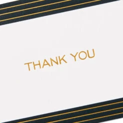 Hallmark Black And Gold Bulk Blank Thank-You Notes, Pack Of 50 -Hallmark Sales Black and Gold Bulk Blank ThankYou Notes Assortment 1399WTU3882 06