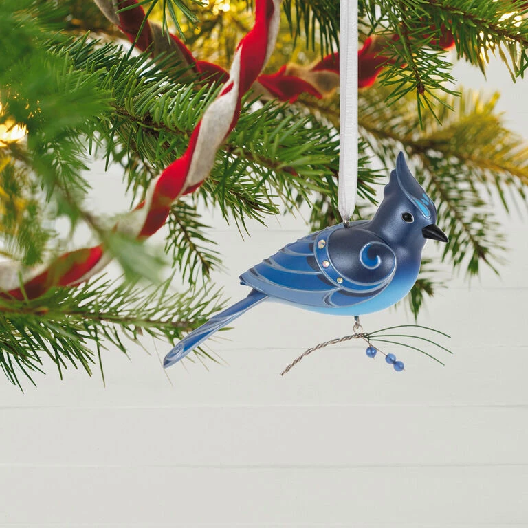 Hallmark The Beauty Of Birds Steller's Jay Ornament 2 Hallmark The Beauty Of Birds Steller's Jay Ornament - Image 2