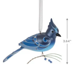 Hallmark The Beauty Of Birds Steller's Jay Ornament 8 Hallmark The Beauty Of Birds Steller's Jay Ornament -Hallmark Sales Blue Jay Bird Keepsake Ornament 1799QXR8057 03