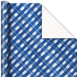 Hallmark Blue And White 3-Pack Holiday Wrapping Paper Assortment, 120 Sq. Ft. -Hallmark Sales Blue and White Holiday Wrapping Paper Assortment 5JXW1256 04