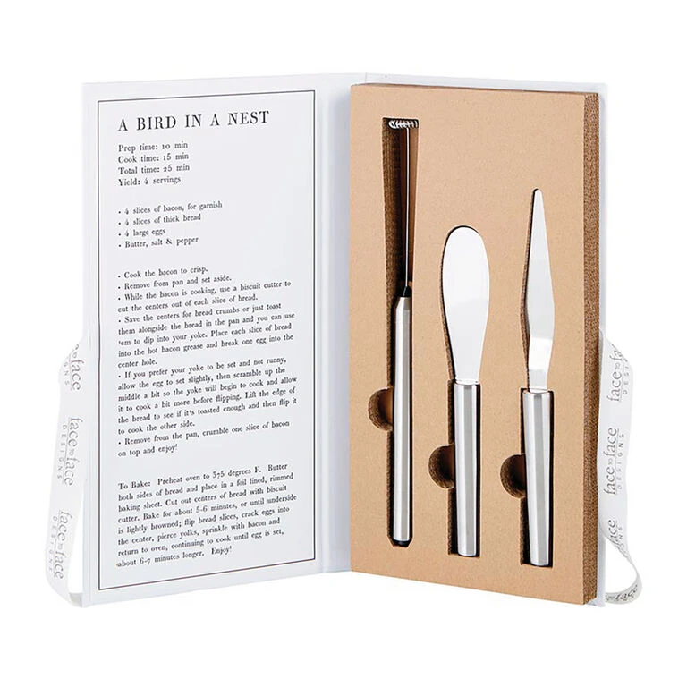 Breakfast Tools In Cardboard Book Box, Set Of 3 3 Breakfast Tools In Cardboard Book Box, Set Of 3 - Image 3