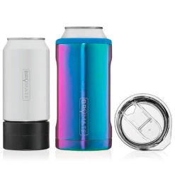 BruMate Rainbow Titanium Stainless Steel 3-in-1 Can Cooler, 12/16 Oz.