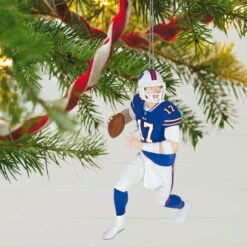New Release -Hallmark Sales Buffalo Bills Josh Allen Keepsake Ornament 2299QXR8247 02