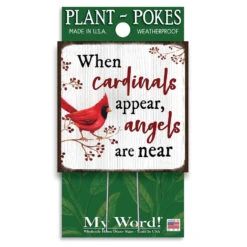 My Word! Cardinal Plant Poke Accent Sign 3 My Word! Cardinal Plant Poke Accent Sign -Hallmark Sales Cardinal Plant Accent Sign 77801 02