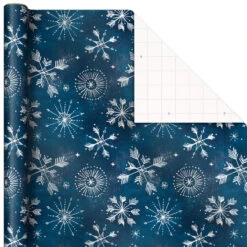 Hallmark Winter Wonder 3-Pack Christmas Wrapping Paper Assortment, 120 Sq. Ft. -Hallmark Sales Cardinals Snowflakes and Village Gift Wrap Pack 5JXW1075 06