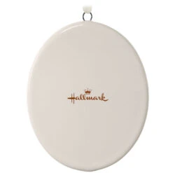 Hallmark Ceramic Personalized Ornament—Vertical Oval -Hallmark Sales Ceramic Personalized OrnamentVertical Oval 1999QHE1739B2 06