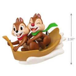 Hallmark Disney Chip And Dale Snow Much Fun! Ornament -Hallmark Sales Chip and Dale Chipmunks Sledding Keepsake Ornament 2099QXD6567 03