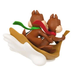 Hallmark Disney Chip And Dale Snow Much Fun! Ornament -Hallmark Sales Chip and Dale Chipmunks Sledding Keepsake Ornament 2099QXD6567 06