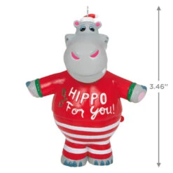 Hallmark I Want A Hippopotamus For Christmas Musical Ornament -Hallmark Sales Christmas Hippopotamus Keepsake Ornament 2099QGO2627 03