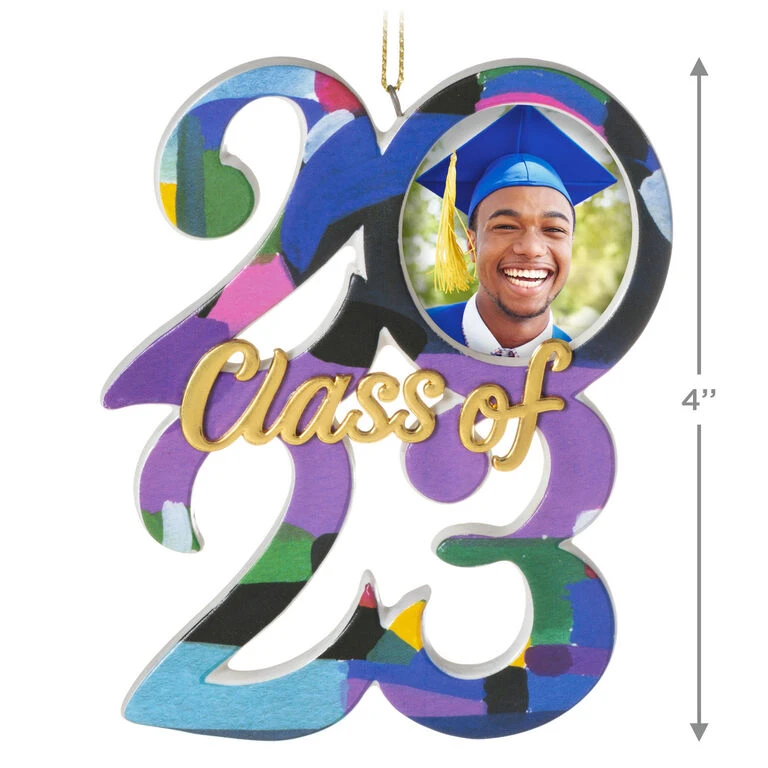 Hallmark Congrats, Grad! 2023 Ceramic Photo Frame Ornament 3 Hallmark Congrats, Grad! 2023 Ceramic Photo Frame Ornament - Image 3