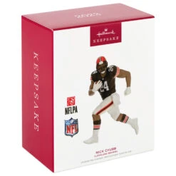 Hallmark NFL Cleveland Browns Nick Chubb Ornament 9 Hallmark NFL Cleveland Browns Nick Chubb Ornament -Hallmark Sales Cleveland Browns Nick Chubb Keepsake Ornament 2299QXI7159 04