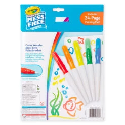 Crayola® Color Wonder Paintbrush Pens And Drawing Pad Set -Hallmark Sales Color Wonder Paintbrush Pens and Paper Set 11CRA2009 04