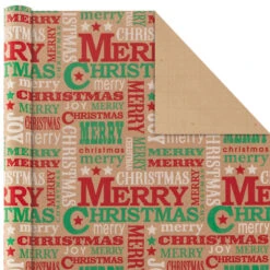Hallmark Classic Christmas 4-Pack Kraft Wrapping Paper Assortment, 88 Sq. Ft. 10 Hallmark Classic Christmas 4-Pack Kraft Wrapping Paper Assortment, 88 Sq. Ft. -Hallmark Sales Colorful Kraft Assortment Christmas Wrapping Paper 5JXW1038 03