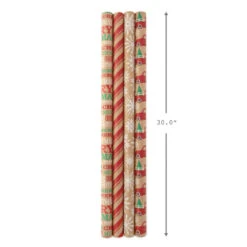 Hallmark Classic Christmas 4-Pack Kraft Wrapping Paper Assortment, 88 Sq. Ft. 15 Hallmark Classic Christmas 4-Pack Kraft Wrapping Paper Assortment, 88 Sq. Ft. -Hallmark Sales Colorful Kraft Assortment Christmas Wrapping Paper 5JXW1038 08
