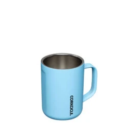 Corkcicle Santorini Blue Stainless Steel Coffee Mug, 16 Oz. -Hallmark Sales Corkcicle Aqua Blue Stainless Steel Mug With Lid 2516SAN 03