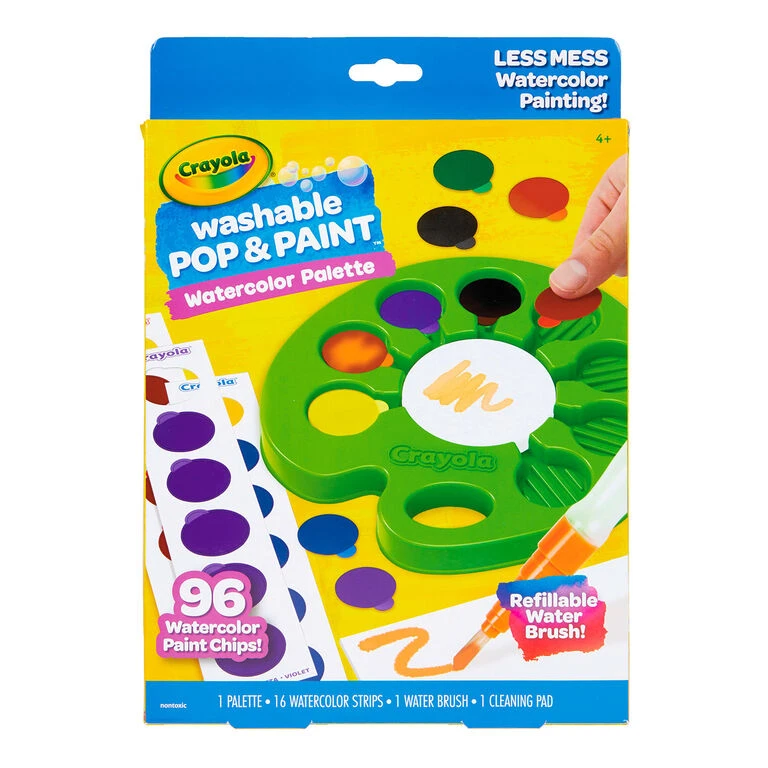 Crayola® Pop & Paint Washable Watercolor Palette 1 Crayola® Pop & Paint Washable Watercolor Palette