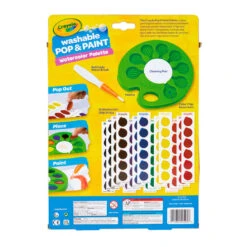 Crayola® Pop & Paint Washable Watercolor Palette 6 Crayola® Pop & Paint Washable Watercolor Palette -Hallmark Sales Crayola Pop and Paint Washable Watercolor Palette 11CRA2067 03