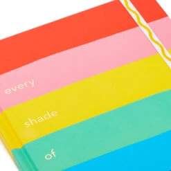 Hallmark Crayola® Every Shade Of Happy Hardback Notebook -Hallmark Sales Crayola Rainbow Stripe Hardcover Notebook 3HWJ2112 05