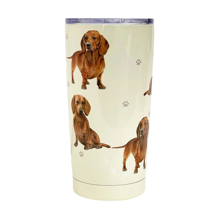 E&S Pets Dachshund Stainless Steel Tumbler, 20 Oz. 1 E&S Pets Dachshund Stainless Steel Tumbler, 20 Oz.