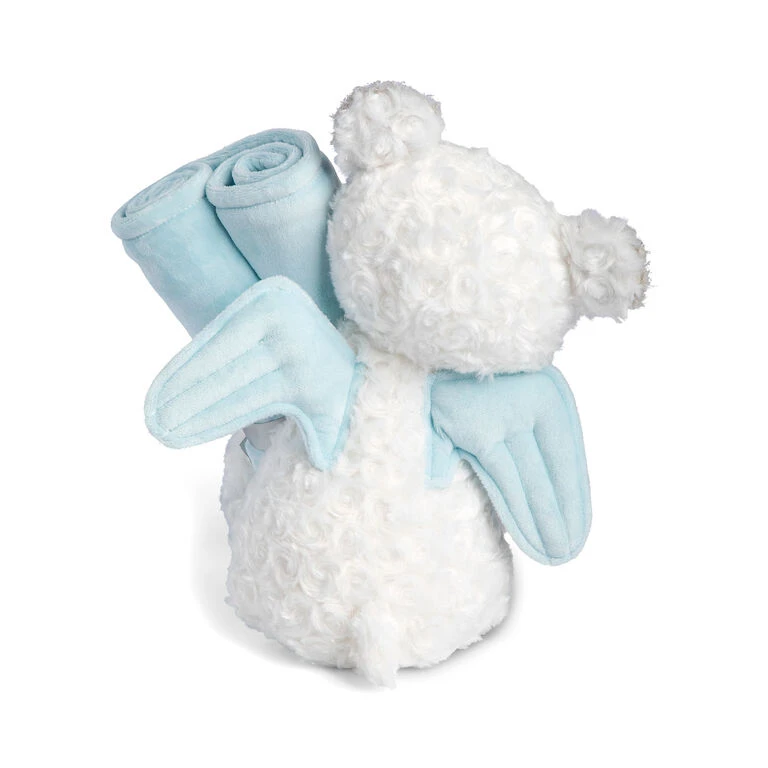 Demdaco Guardian Angel Bear And Blue Blanket, Set Of 2 2 Demdaco Guardian Angel Bear And Blue Blanket, Set Of 2 - Image 2