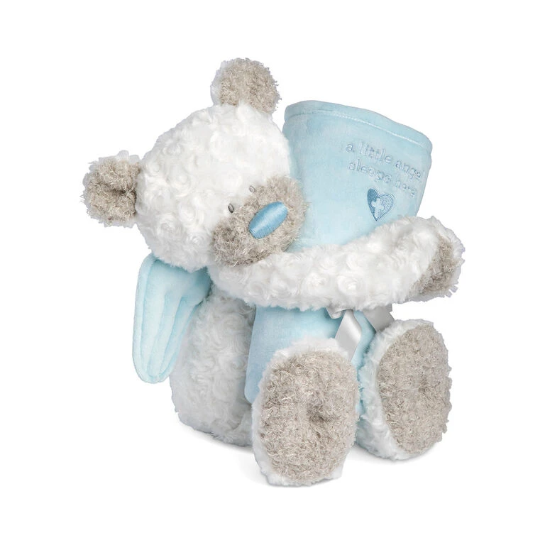 Demdaco Guardian Angel Bear And Blue Blanket, Set Of 2 3 Demdaco Guardian Angel Bear And Blue Blanket, Set Of 2 - Image 3