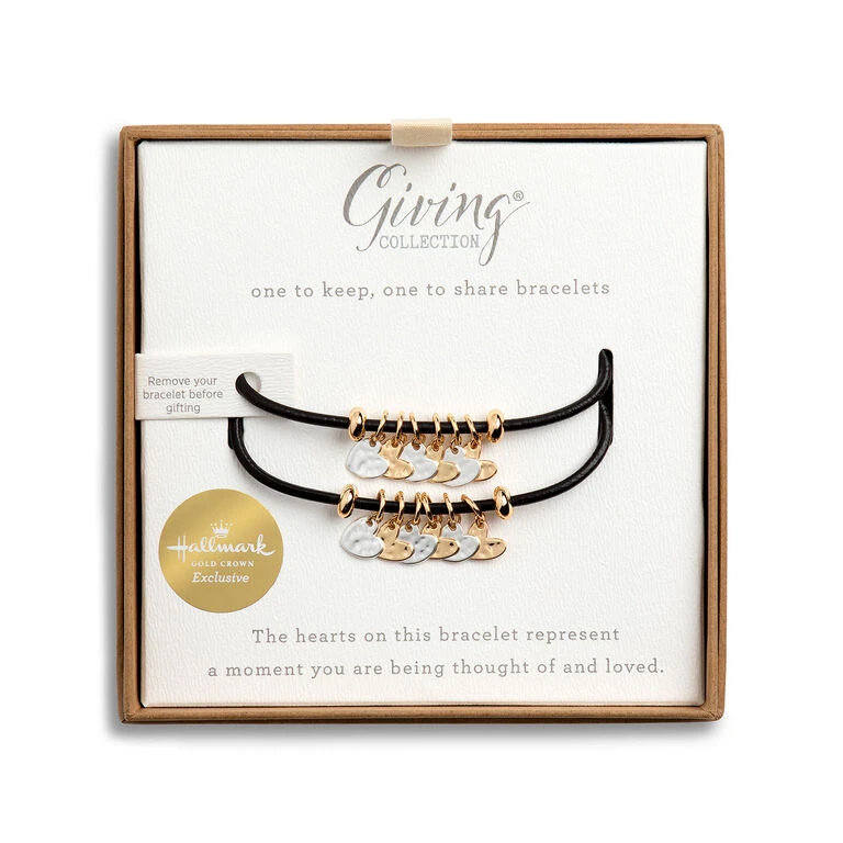 Demdaco Giving Collection Heart Charm Bracelets, Set Of 2 2 Demdaco Giving Collection Heart Charm Bracelets, Set Of 2 - Image 2