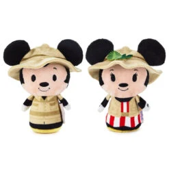 Hallmark Itty Bittys® Walt Disney World 50th Anniversary Jungle Cruise Mickey And Minnie Plush, Set Of 3 -Hallmark Sales Disney Jungle Cruise Boat Mickey and Minnie itty bittys 1KDD2118 03