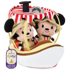Hallmark Itty Bittys® Walt Disney World 50th Anniversary Jungle Cruise Mickey And Minnie Plush, Set Of 3 -Hallmark Sales Disney Jungle Cruise Boat Mickey and Minnie itty bittys 1KDD2118 05