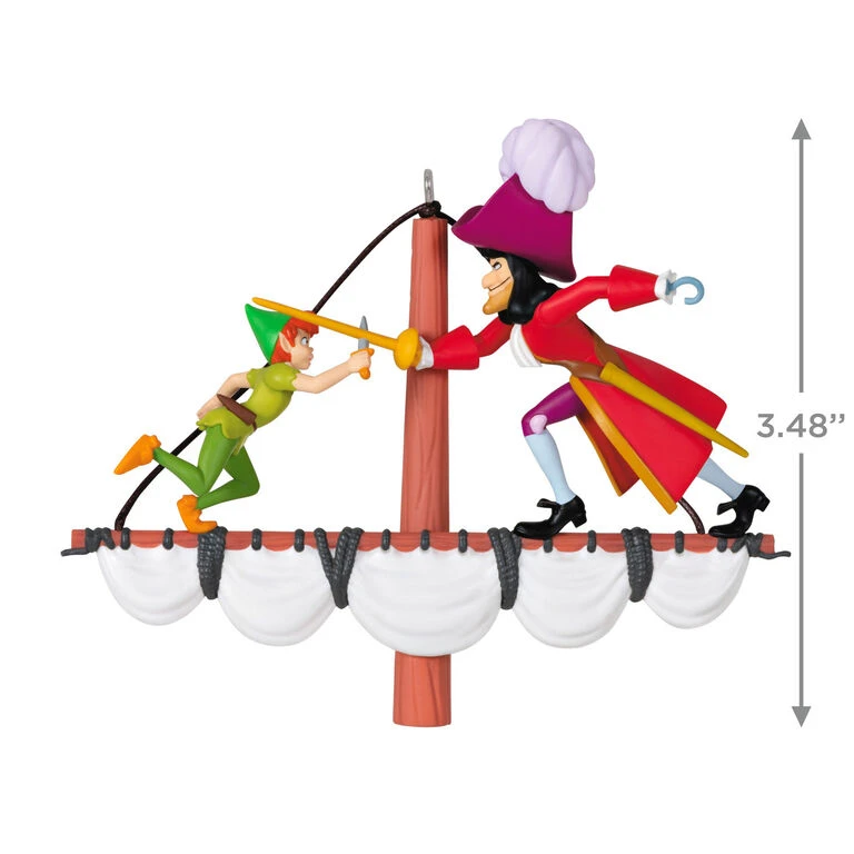 Hallmark Disney Peter Pan 70th Anniversary Swashbuckling Showdown Ornament 3 Hallmark Disney Peter Pan 70th Anniversary Swashbuckling Showdown Ornament - Image 3